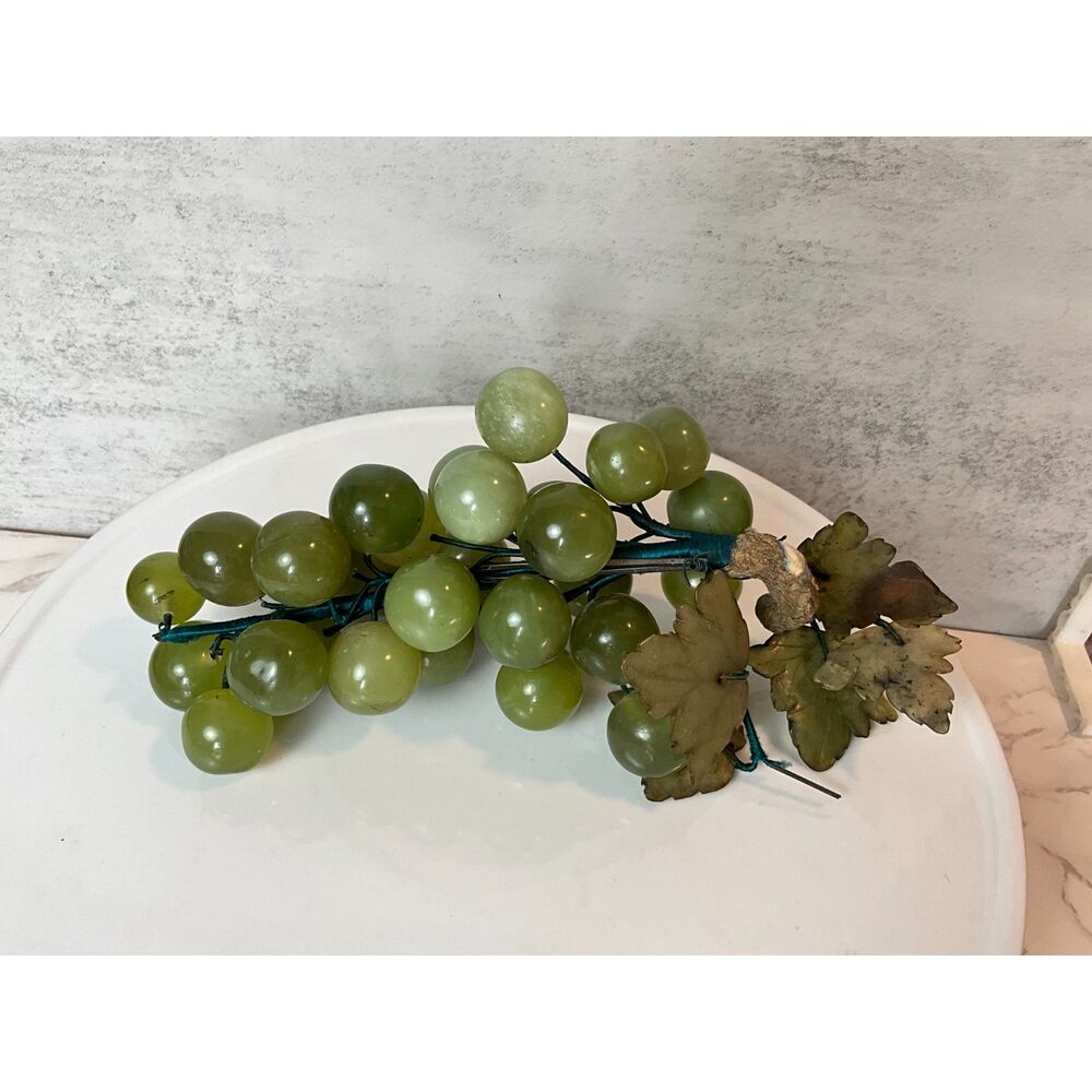 Jade Grapes and leaves bunch MCM grapes; Vintage authentic must see